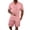 Pink, variant on Clossjun Mens Short Sets 2 Piece Summer Outfits Jacquard Short Sleeve Button Down Shirt and Shorts Set