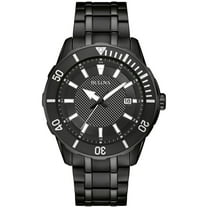 Bulova Men's Black IP Stainless Steel Sport Watch- 98B361