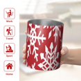 thumbnail image 5 of 12oz Coffee Tumblers Red Christmas Snowflake Pattern Stainless Steel Vacuum Insulated Travel Tumbler Coffee Cups Mug with Lid and Straw with Cleaning Brush for Cold & Hot Drinks, 5 of 5