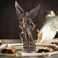 thumbnail image 3 of 13inch Archangel St. Michael Statue,Michael Archangel of Heaven Defeating Lucifer in Premium Cold,Collectible Resin Angel Figurine, 3 of 7