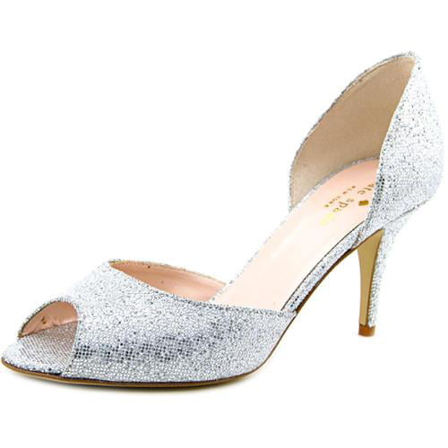 Kate Women Open-Toe Synthetic Silver Heels Walmart.com