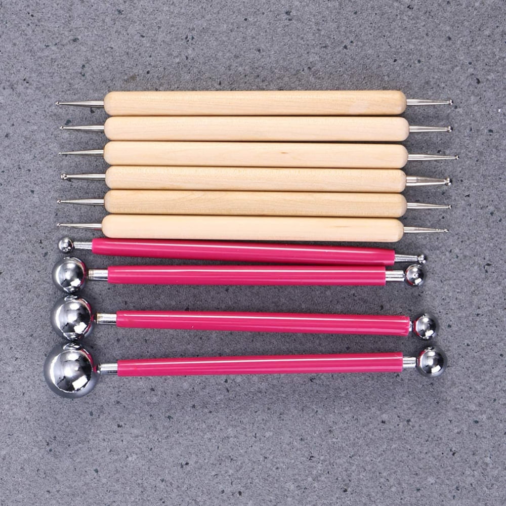 13pcs Polymer Modeling Clay Sculpting Tools, Dotting Pen, Silicone Tip – US  BigTeddy