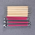 thumbnail image 5 of SUTENG 10pcs Stylus Tools Dotting Indentation Tool Double-Ended Metal Ball Tools for DIY Carbon Transfer Paper Craft Embossing Art, 5 of 5