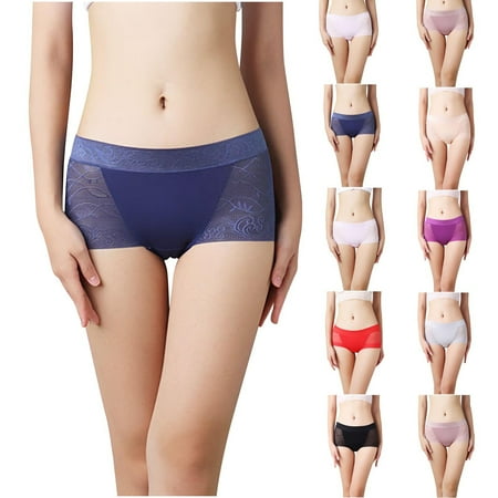 Great Price: Panty Women  Bragas A Granel  Women s Lace Breathable Thin Ice Silk Women s Oversized Underwear SOPATENOR Beige L