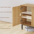 thumbnail image 3 of Eastvita Buffet Moderne à 3 Portes Cannelées avec Tablette Réglable - Crédence en Bois pour Café-Bar, 3 of 5