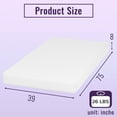 thumbnail image 2 of FDW Matelas en Mousse Mémoire Gel de 8 Pouces, Fermeté Moyenne, Certifié CertiPUR-US, en Boîte, Infusé au Charbon de Bambou, 2 of 7