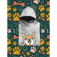 thumbnail image 3 of Japanese Style Corgi W Ramen Hoodie Men -Image by Shutterstock, Male XX-Large, 3 of 7