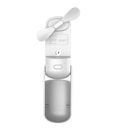 

YESTUNE Mini Portable Spray Fan Battery Powered Pocket Desk Fan USB Rechargeable