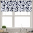 thumbnail image 3 of Ambesonne Hawaiian Valance & Curtain, Hibiscus Flower Petals, 55"x24", White Dark Blue, 3 of 6