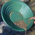 thumbnail image 6 of Haidf Gold Pan, Portable Round Gold Panning Pan with Riffles, Durable Outdoor Gold Mining Pan for Efficient Separation and Collection, Gold Prospecting Equipment for Beginners, 15", Green, 6 of 9
