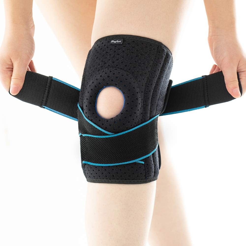 Dreamhall 2Pcs Knee Brace with Side Stabilizers Adjustable Knee