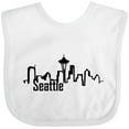 thumbnail image 3 of Inktastic Seattle Skyline Boys or Girls Baby Bib, 3 of 4