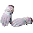 thumbnail image 1 of Guantes de nieve impermeables cálidos: guantes de esquí antideslizantes guantes con pantalla táctil para mujer, 1 of 3