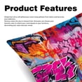 thumbnail image 2 of Graffiti Covers Inserts with Unique Patterns - Set of 2 Chair Pillow Covers, Available in 16x16, 18x18, 20x20 Inches for Any Occasion, 2 of 6