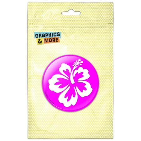 

Hibiscus Pink Refrigerator Button Magnet