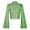 Green, variant on Oversized T Shirts for Women Floral Mesh Flared Sleeves Boho Print Tee Summer Crew Neck Casual Loose Fit Tops 2026