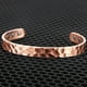 thumbnail image 4 of Pulsera magnética cobre puro CooperWavs 1Pza 15-18cm 8mm Cobre Texturizado Color: Cobre., 4 of 5