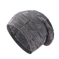 thumbnail image 2 of ZNQHFRE Men Women Thick Solid Knit Pile Hat, Windproof Warm Ear‑Cover Winter Beanie Hat, 2 of 3