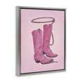 thumbnail image 4 of Stupell Industries Cowgirl Boots & Lasso Entertainment Painting Gray Floater Framed Canvas Art Print Wall Art, 17 x 21, 4 of 10