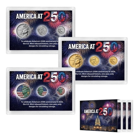 The Patriotic Mint 1776-2026 Semiquincentennial Enhanced Coin Collection - 250th Anniversary