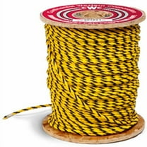 CWC 3-Strand Polypropylene Rope - 1/2" x 600 ft., Yellow & Black