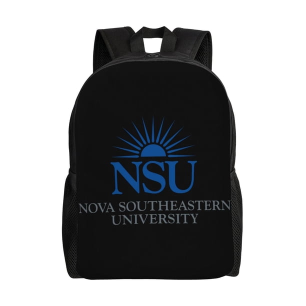 Mochila para portátil con el logotipo de la Universidad Nova Southeastern, bolso de viaje, informal, para la universidad, mochila negra para el trabajo y los negocios, regalo para hombres y mujeres