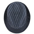 thumbnail image 4 of Silver Fever Thin Brimmed Stripped Fedora Hat, 4 of 5