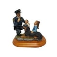 thumbnail image 1 of Policeman with Child Statue A Salute to America's Professional Police Ceramic Figure, 1 of 1