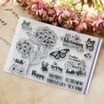 thumbnail image 3 of ROZYARD Fairy Clear Stamps Elegant Flower Fairy Dragonfly for Butterfly Wishes Letters C, 3 of 10