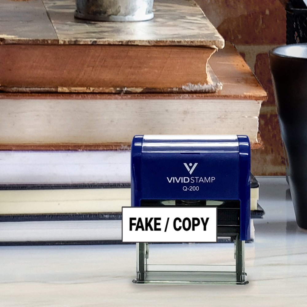 All Quality Fake/Copy Self-Inking Rubber Stamp (Black Ink) - Q-300