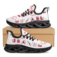 thumbnail image 1 of Zapatos con estampado de ECG sencillo, zapatillas de enfermera, zapatillas de running para mujer, calzado de malla ligera para mujer, zapatos planos casuales, 1 of 6