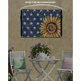 thumbnail image 3 of Sunflower 4th of July Outdoor TV Cover 52 to 55 Inch Weatherproof, Blue Star Independence Day 600D Oxford TV Covers with Waterproof Zipper, Outside Flat TV Screen Protector Size 52"W x 19"H x 4.5"D, 3 of 7