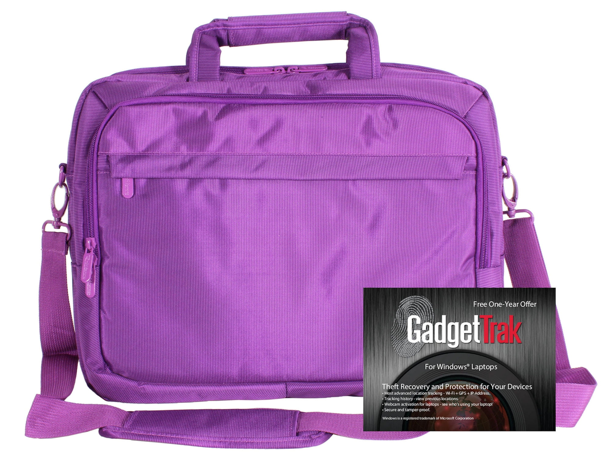 ToteIt Deluxe 17" Laptop Case with 1 Year Free GadgetTrak Subscription