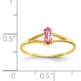 thumbnail image 2 of 14K Yellow Gold Pink Tourmaline Birthstone Ring, 2 of 2
