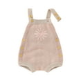 thumbnail image 6 of Qiylii Breathable Baby Knitted Romper, Sun Embroidery Suspender Jumpsuit, 6 of 8