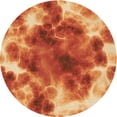 thumbnail image 1 of Ahgly Company Machine Washable Indoor Square Transitional Orange Area Rugs, 3' Square, 1 of 7