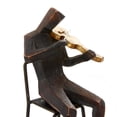 thumbnail image 5 of 5"W, 8"H Brown Polystone Musician Sculpture with Gold Instruments, by DecMode (4 Count), 5 of 10