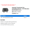 thumbnail image 2 of Automatic Transmission Pan - Compatible with 2017 - 2019 Mercedes-Benz GLS450 3.0L V6 2018, 2 of 2