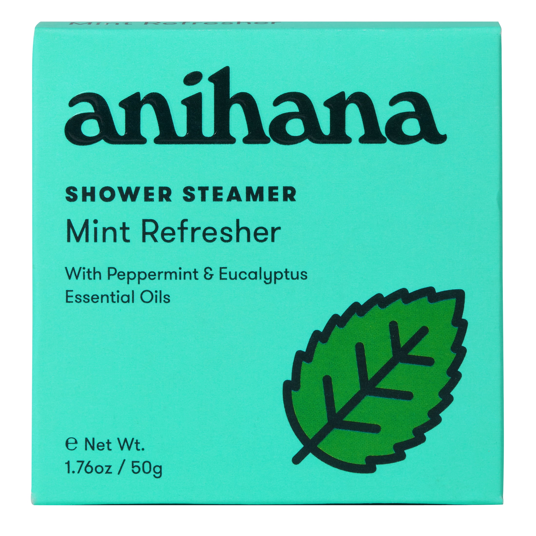 Anihana Shower Steamer Mint Refresher with Peppermint & Eucalyptus Essential Oil 1.7oz