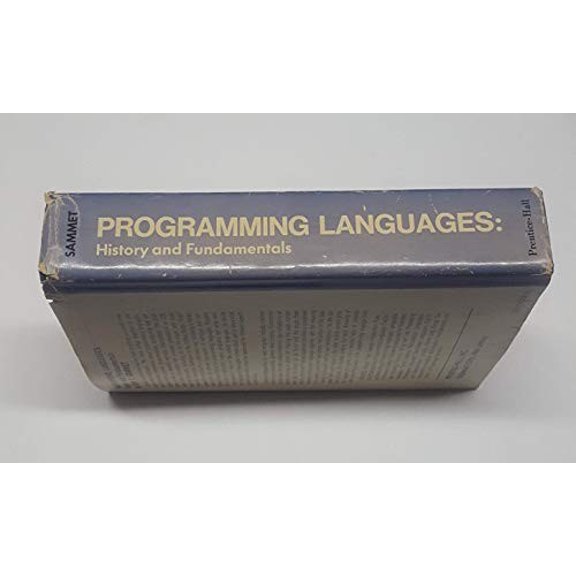 Pre-Owned Programming Languages: History and Fundamentals (Automatic Computation S.) Hardcover
