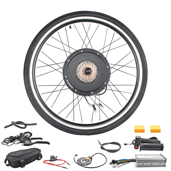 48V 1500W Electric Bike Conversion Kit,Bike Wheel Cassette Motor Retrofit for 26" Rear Wheel Kitit