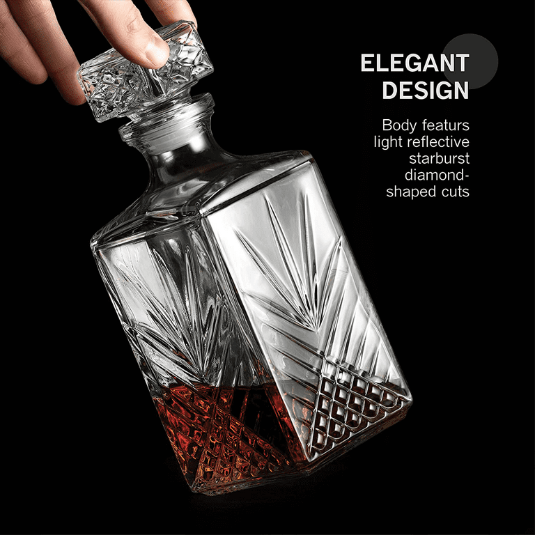 WASP Whiskey Decanter Set Unique Bourbon Glass Gift Ideas 