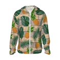 thumbnail image 1 of Fotbe Pineapples Palm Leaves Chaqueta con Protección Solar UPF 50+ para Hombre y Mujer, Camisa con Capucha y Bolsillos-XX-Large, 1 of 7