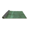 thumbnail image 2 of Ahgly Company Indoor Round Solid Turquoise Blue Modern Area Rugs, 6' Round, 2 of 4
