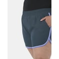 thumbnail image 4 of Athletic Works Women's and Women's Plus Piped Running Shorts, Sizes XS-4X, 4 of 5