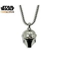 thumbnail image 2 of Star Wars: Mandalorian 3D Helmet Pendant Necklace, 316L Steel, Chain 22, No Gemstone, 2 of 7