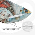 thumbnail image 5 of Fotbe Red Train Hot Air Balloon Pillow Cases - Envelope Closure - Luxury, Extra Soft, Cooling Pillow Covers - Wrinkle, Fade, Stain Resistant-14"x20", 5 of 8