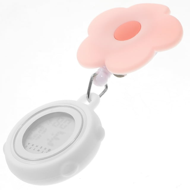 Miangastore Nurse Electronic Pocket Watch - Clip-On Fob Timing Watch With Second Hand For Nurses And Students, Lightweight Design And Durable Material