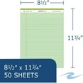 thumbnail image 4 of Roaring Spring Enviroshades Recycled Green Legal Pads, 3 Pack, 50 Sheets, 8.5" x 11" 50 Sheets, Proudly A!, 4 of 8