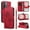 Red, variant on Flip Phone Case for OPPO Realme Note 70, Kickstand and 3 Card Slots, Shockproof and Scratch Resistant, Red